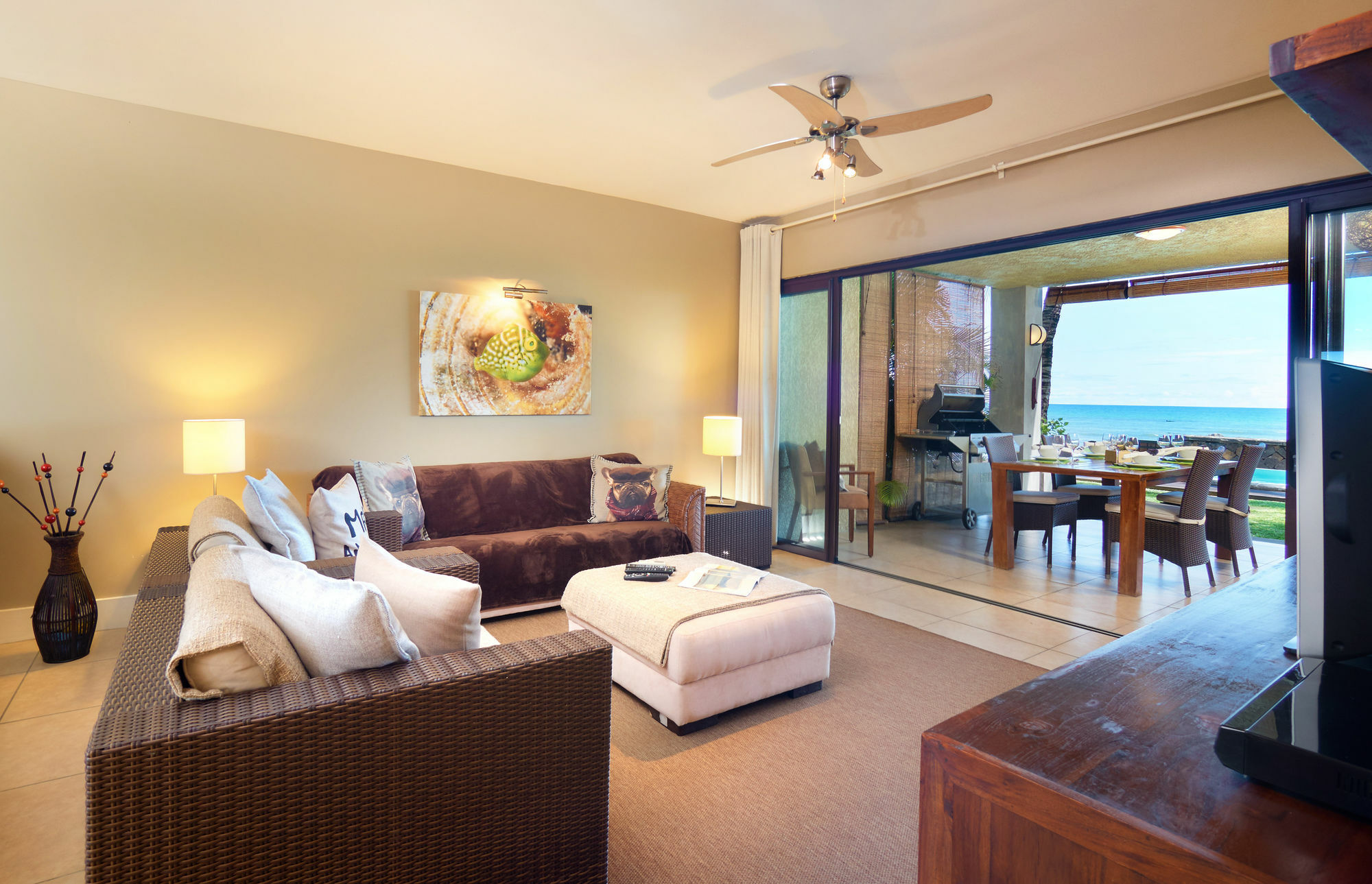 Bel Azur Beach Residence With Lov Trou-aux-Biches Eksteriør bilde