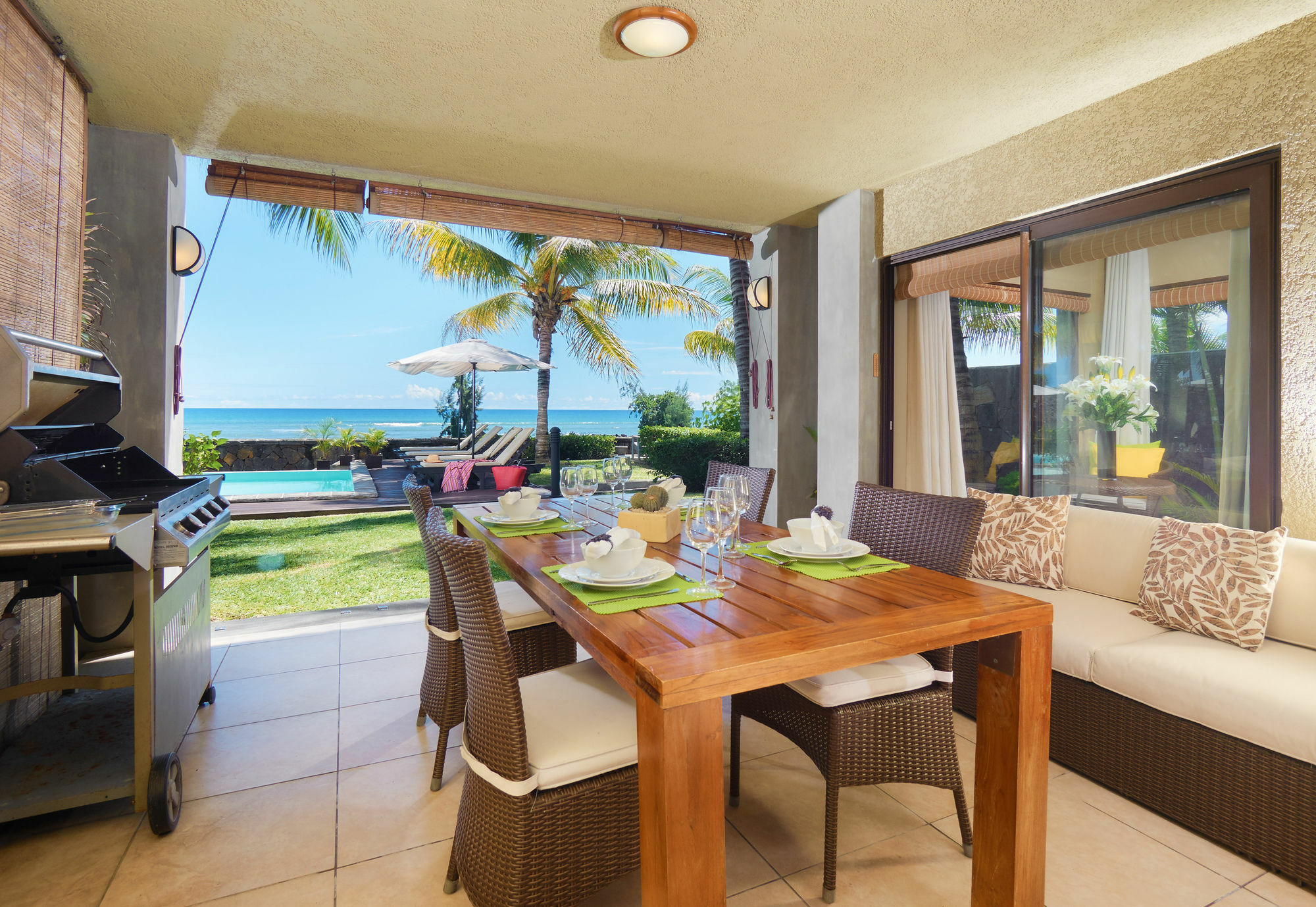 Bel Azur Beach Residence With Lov Trou-aux-Biches Eksteriør bilde